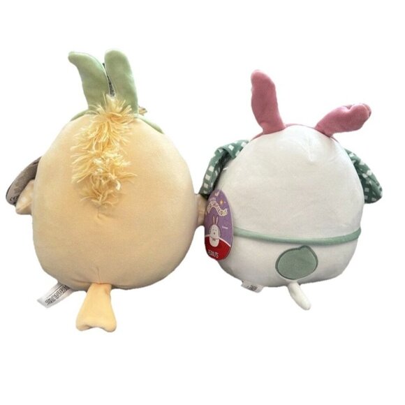 Peanuts Squishmallows Snoopy & Woodstock Easter Bunny Ears 10" Plush Set. New - Picture 3 of 4
